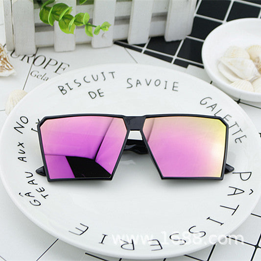 Damen Modische Sport-Sonnenbrille mit eckigem Rahmen und verspiegelten Gläsern Brehn