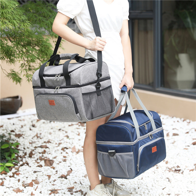 Damen isolierte Kühltasche mit mehreren Staufächern Brehn