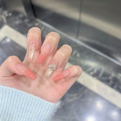 Elegante Stiletto Druck-Nagelkunst