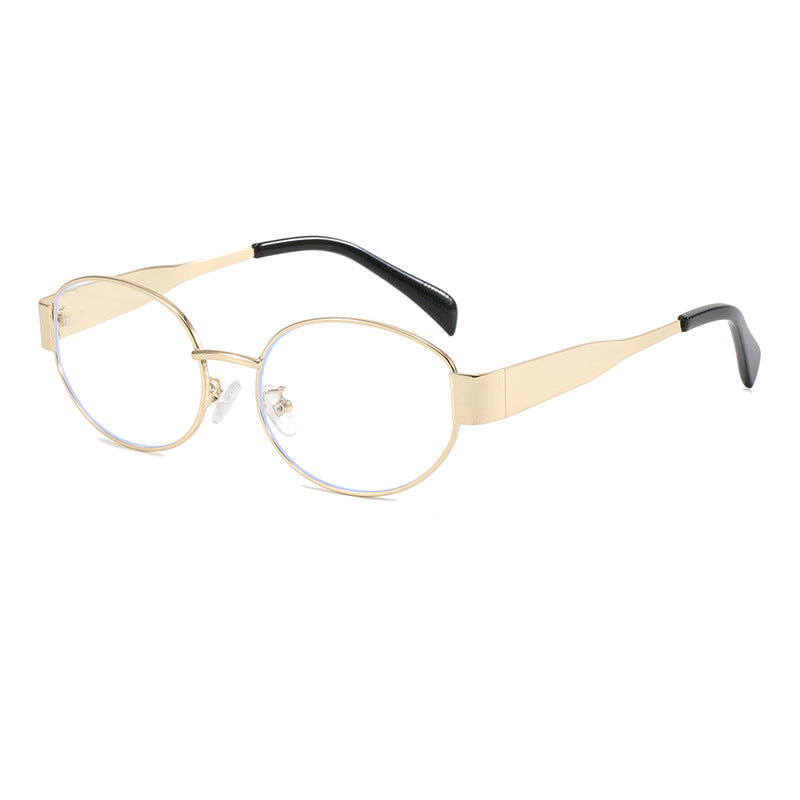 Ovalförmige Sonnenbrille mit Elegantem Metallrahmen Brehn
