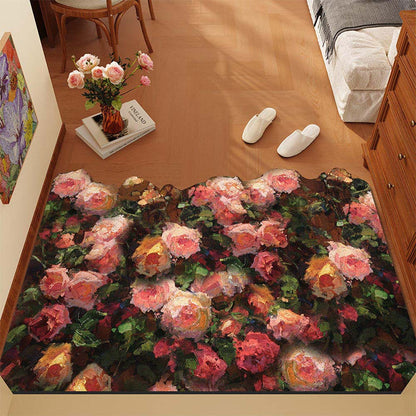 Blumenmuster Teppich