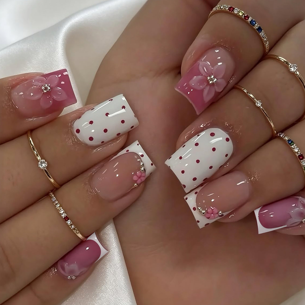 Dekorative Florale Nagelkunst Brehn