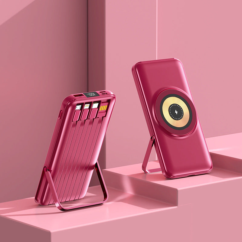 Multifunktionale Powerbank mit Kabelloser Ladefunktion Brehn