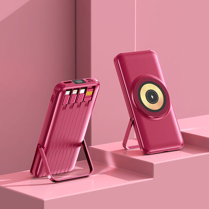 Tragbare Powerbank mit Kabelloser Ladefunktion Brehn
