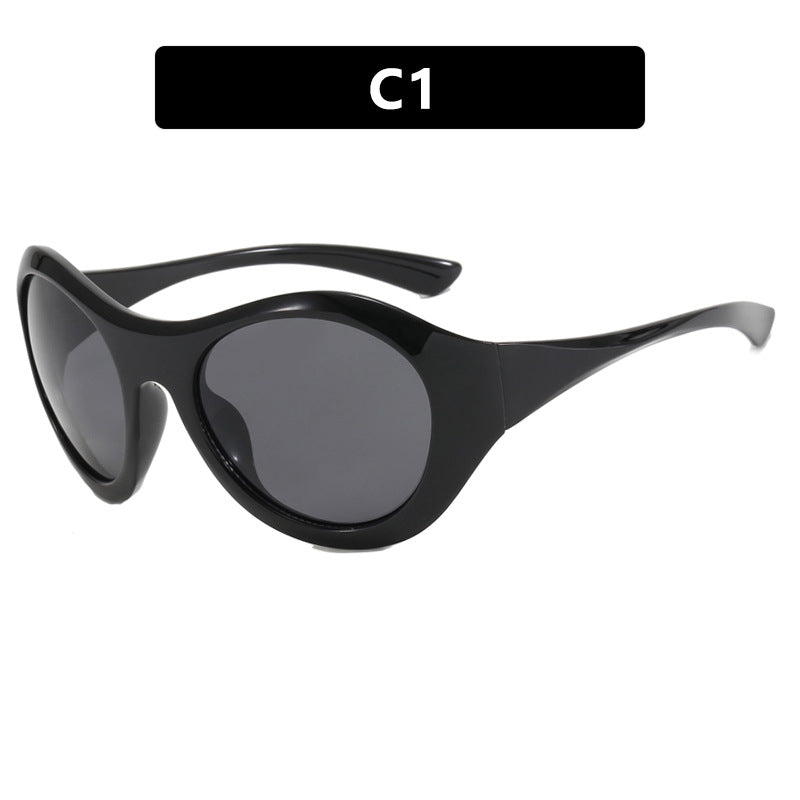 Damen Retro-inspirierte Sonnenbrille mit oversized Rahmen und schützenden Gläsern Brehn