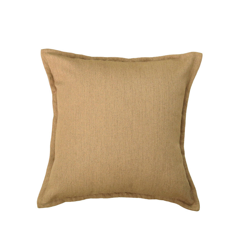Dekorative Leinen-Wurfpillow-Bezug mit Paspelkante