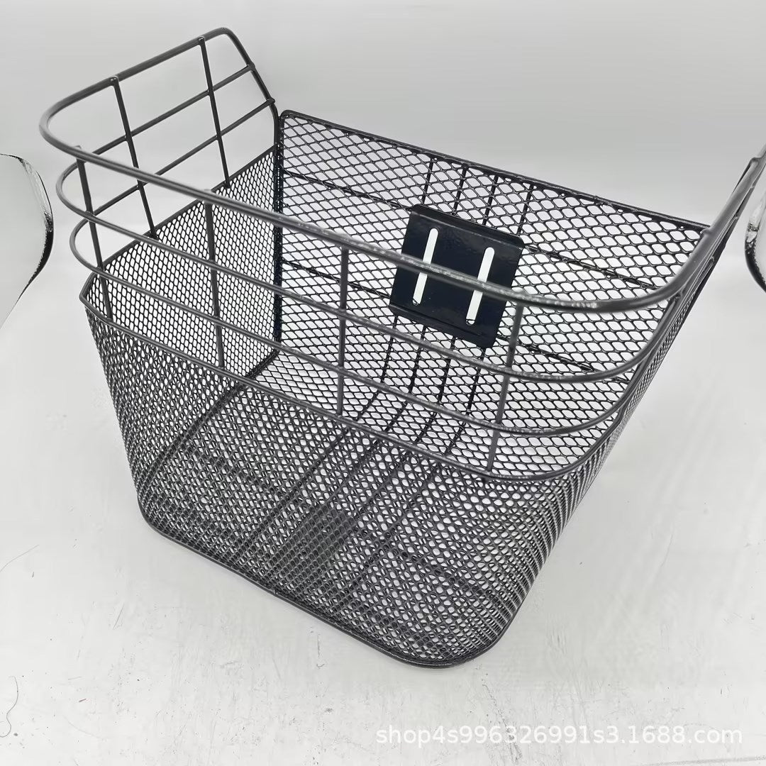 abnehmbarer Mesh-Frontfahrradkorb mit Schnellverschlussbefestigung Brehn