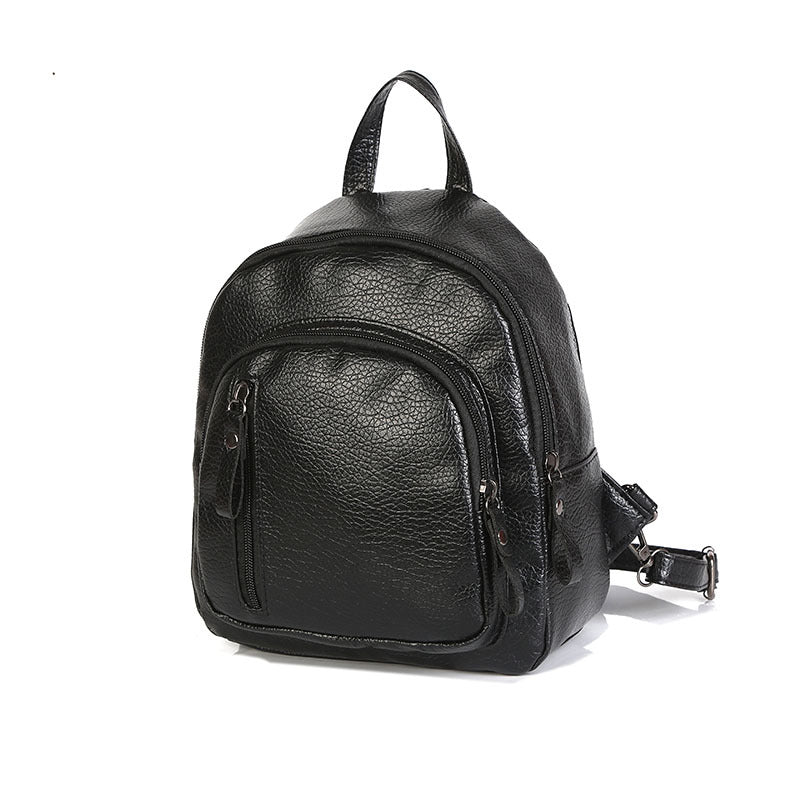 Stylische Leder Mini-Rucksack Brehn