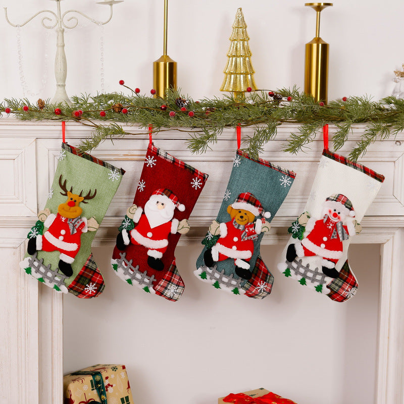 Lustiger Weihnachtsstrumpf mit Rentier-Motiv Brehn