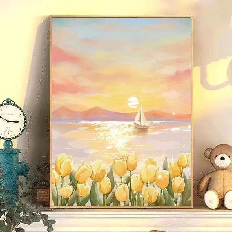Floral Landscape Leinwandkunst Brehn