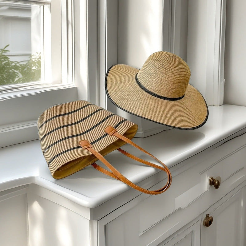 Strandtasche mit Bunten Streifen Brehn