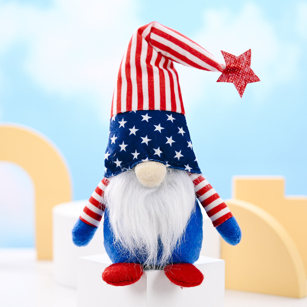 Festlicher Plüsch-Gnom-Figurine Brehn