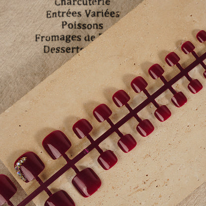 Glänzendes dekoratives Press-On-Nagelset Brehn