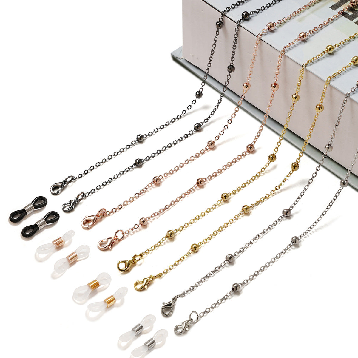 Premium Gold Beaded Brillen Kette Brehn