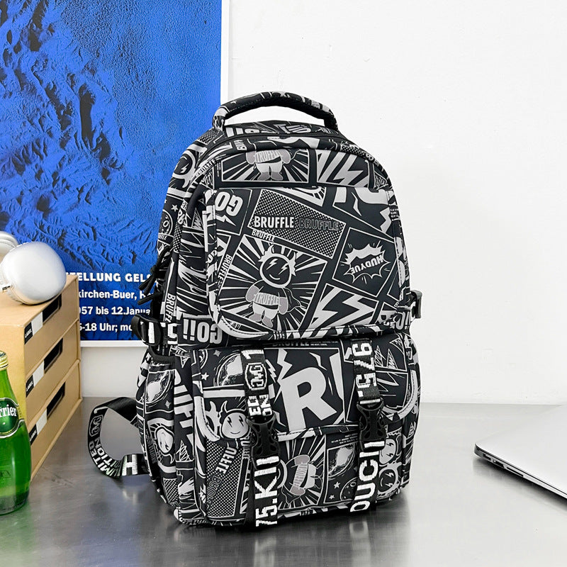 Urban Graphic Print Rucksack Brehn