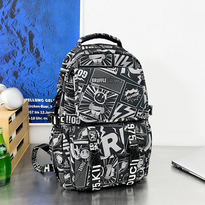 Urban Graphic Print Rucksack Brehn