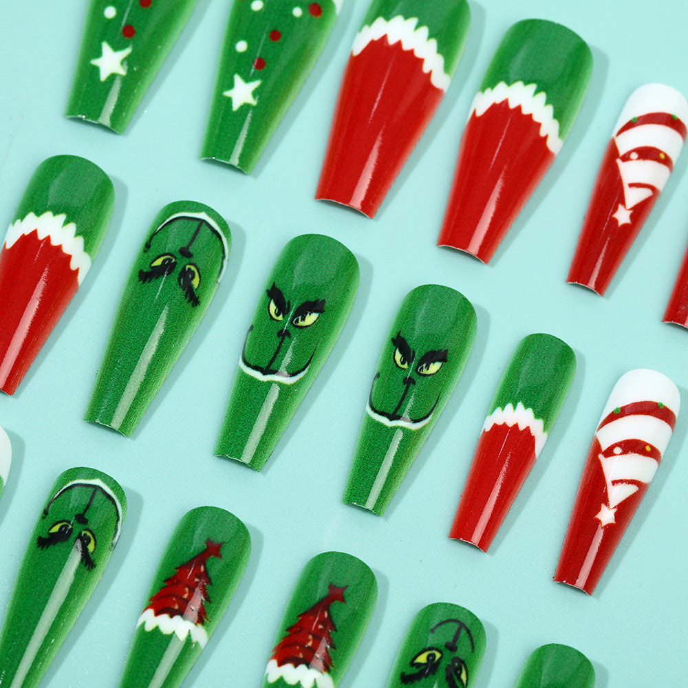 Festliche Kunstnägel mit weihnachtlichen Motiven Brehn