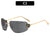 Zeitgenössische Angular Shield Sonnenbrille