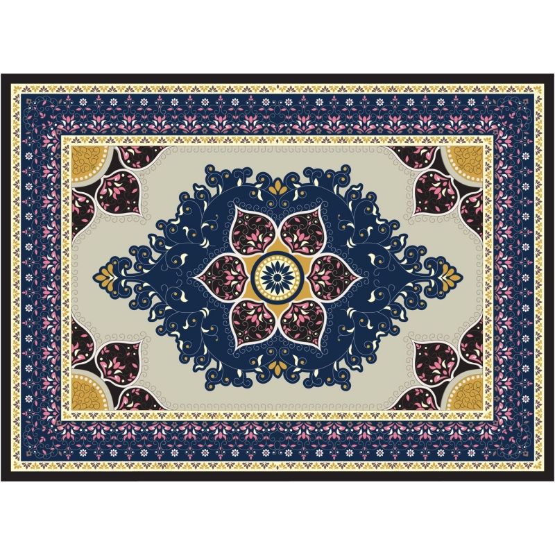 Traditioneller floraler Musterbereichsteppich