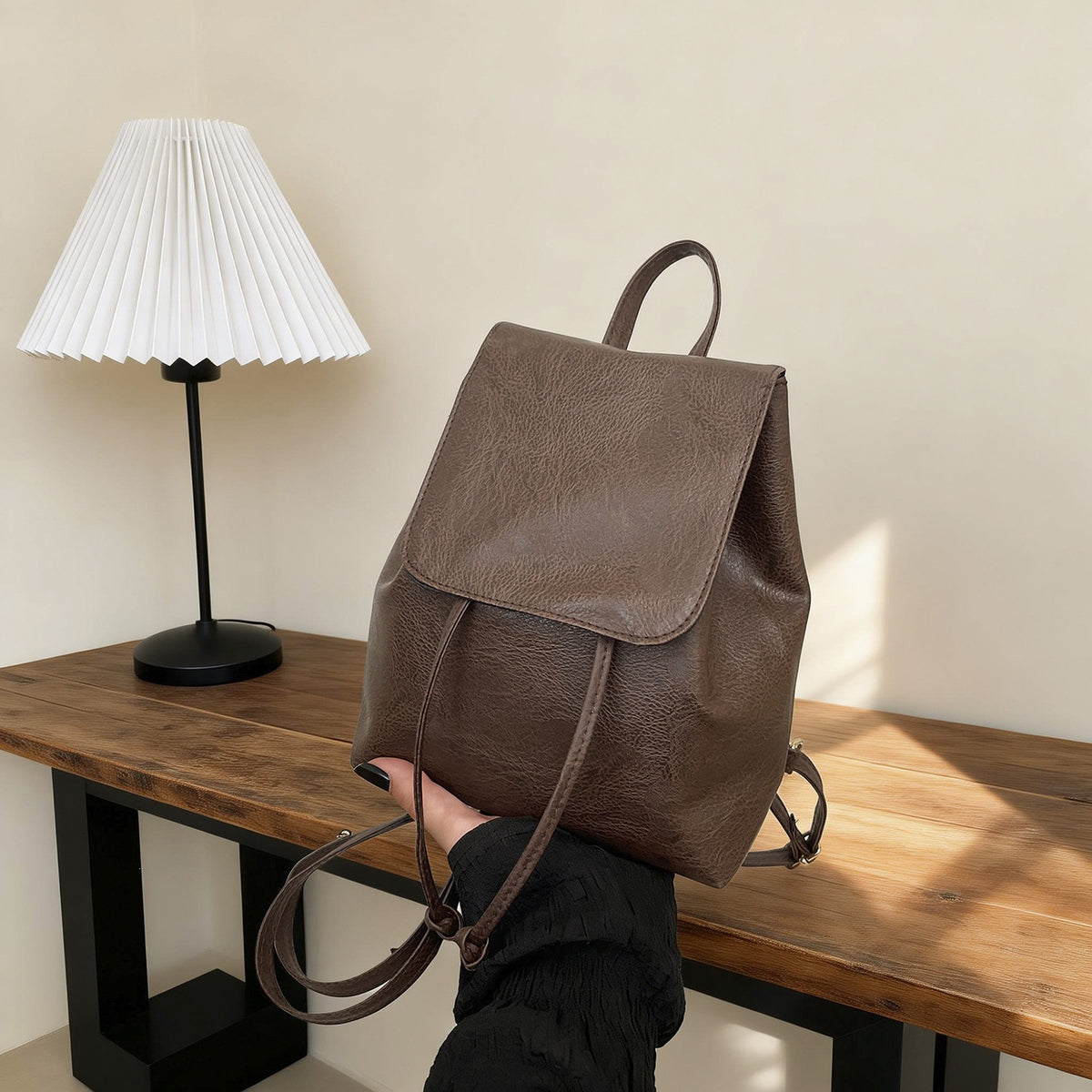 Süße katzenhafte Lederalternative-Rucksack Brehn