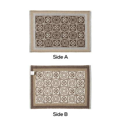 Wendbarer gewebter Teppichläufer mit ornamentaler Jacquard‑Struktur Brehn