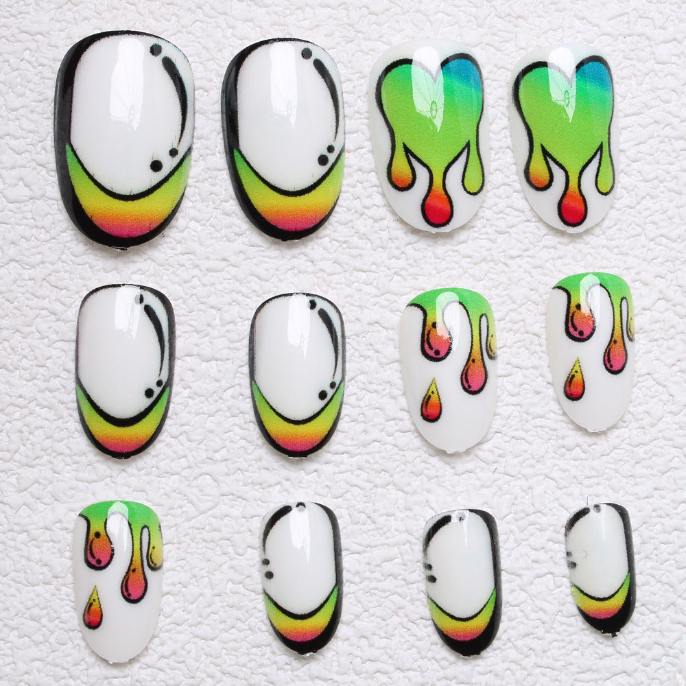 Künstlerische abstrakte Nagelkunst Brehn