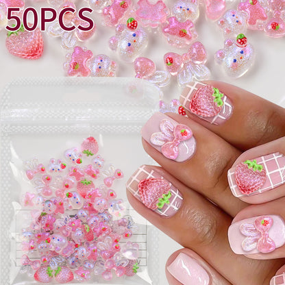 Dekorative 3D Nagelkunst Charms