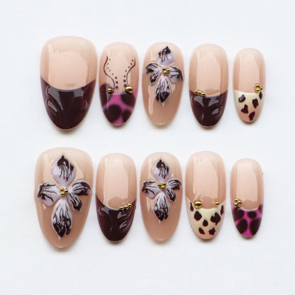Modischer Press-On Nagelset