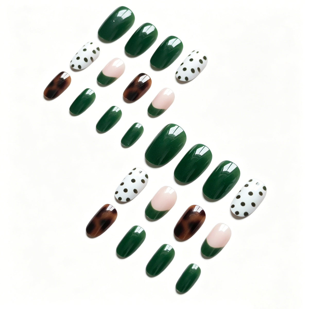 Künstlerisches Nail Art Set mit gemischten Designs