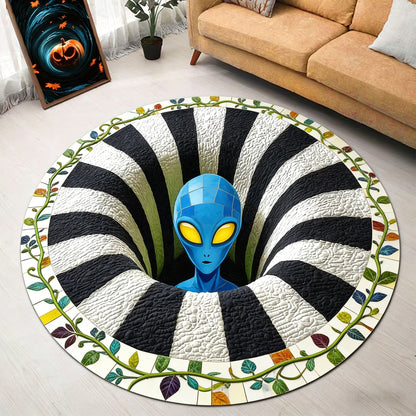 Alien-Themen 3D Illusions-Teppich