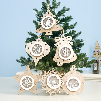 Dekorative Holz-Weihnachts ornament Brehn
