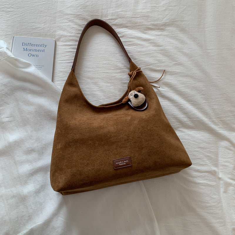 Weiches Wildleder Hobo Bag Brehn