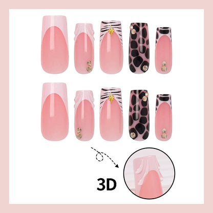 Kunstnagelset mit modernen animalischen Designs Brehn