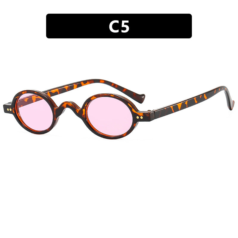 Damen runde Sonnenbrille mit markantem Design und hochwertigem Kunststoffrahmen Brehn