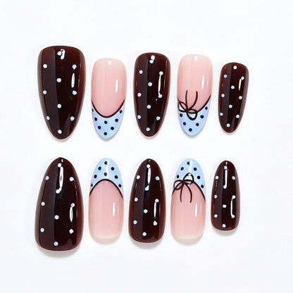 Verspieltes Pünktchen Press-On Nagelset Brehn