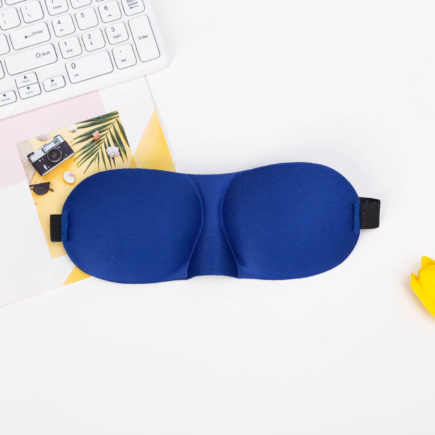 Unisex nan lichtblockierende Reisemaske mit thermoformbarer Nylonhülle und breitem Komfortband Brehn