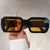 Damen oversized quadratische Sonnenbrille mit modernem Kunststoffrahmen Brehn