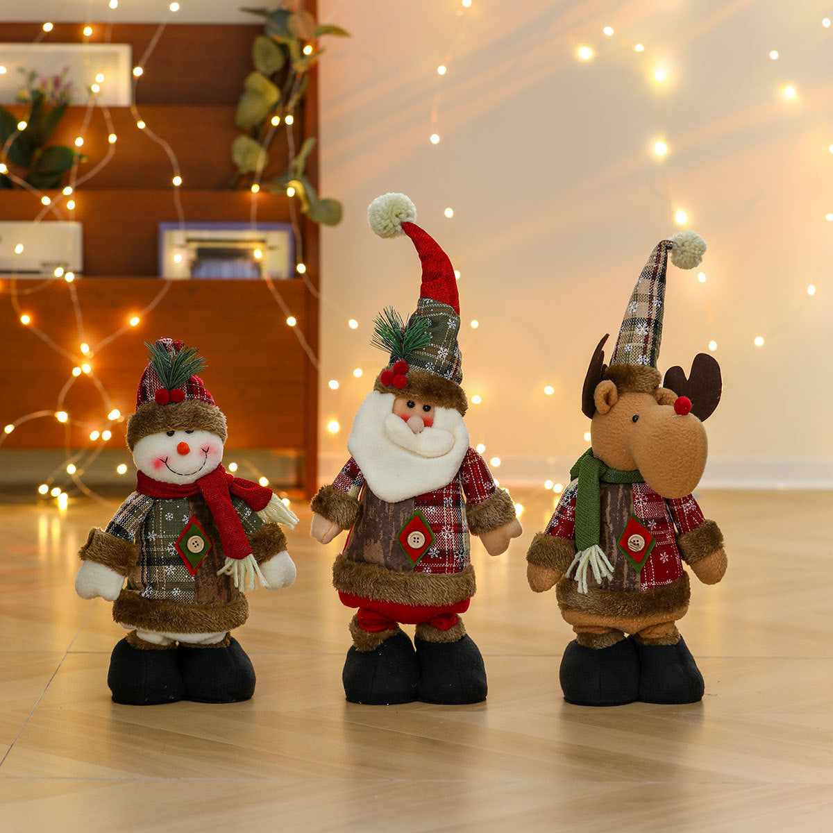 Verspielt Plüsch Santa Figurine Brehn