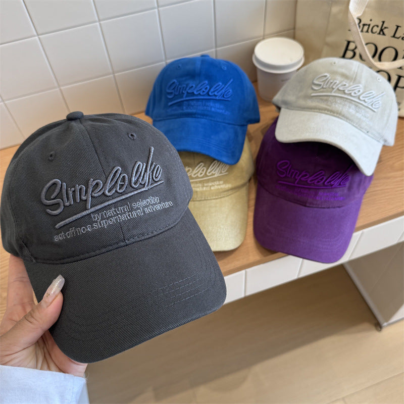 Damen Casual Weiches Stoff Verstellbare Baseballmütze Brehn