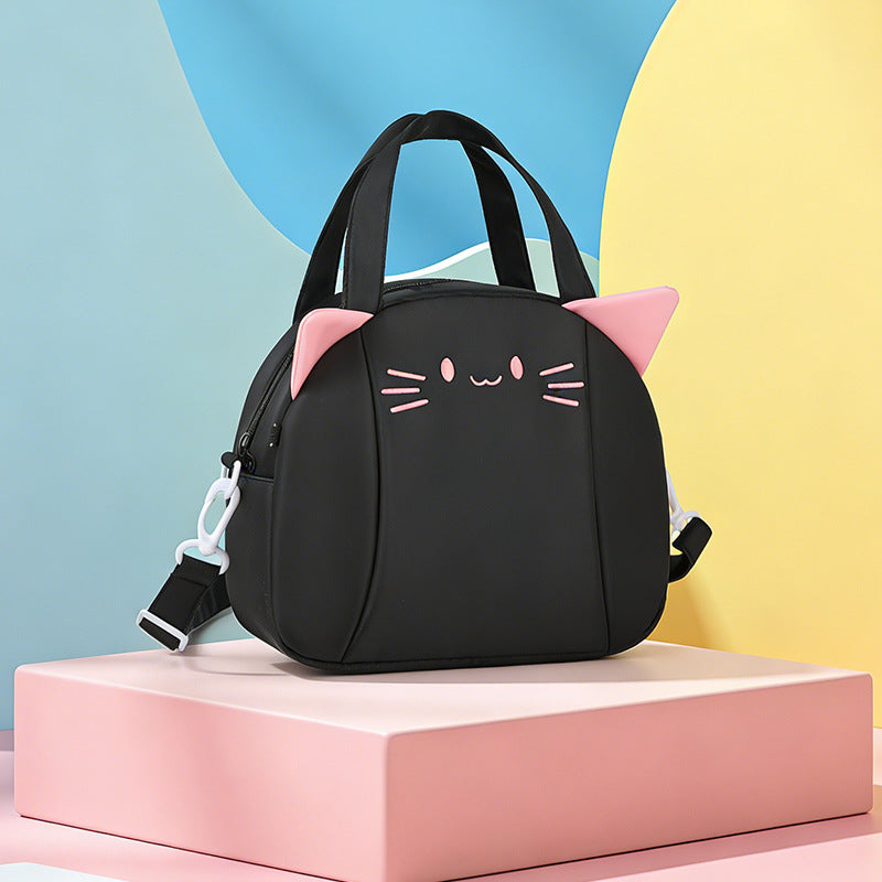 Kinder Cartoon-Katze-Themen Lunch Tasche
