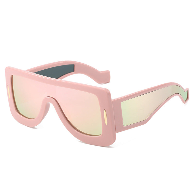 Damen futuristische Oversized Sonnenbrille Brehn