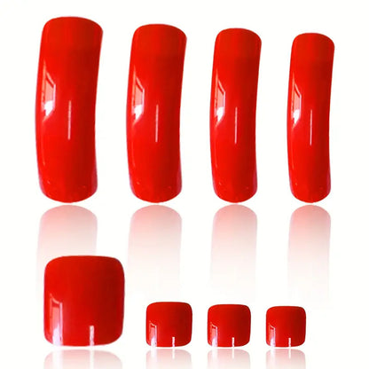 Premium Glänzendes Press-On Nagelset Brehn