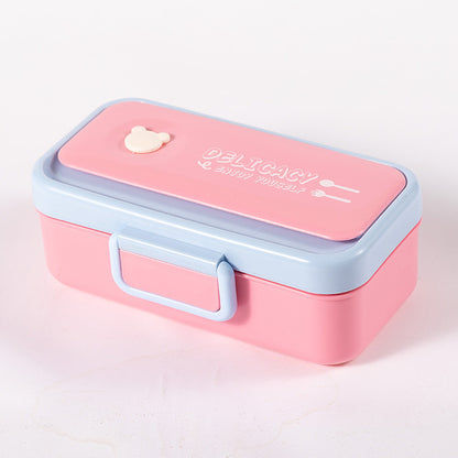 Mehrschichtige Bento-Lunchbox mit sicherem Verschluss