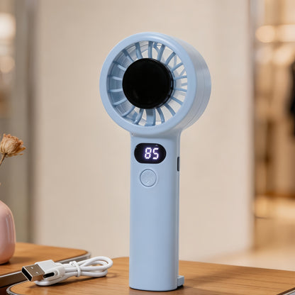 Damen tragbarer Handventilator mit digitaler Steuerung und ergonomischem Design Brehn