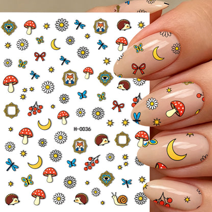 Niedliche Hunde-Themen-Nagelkunst-Sticker