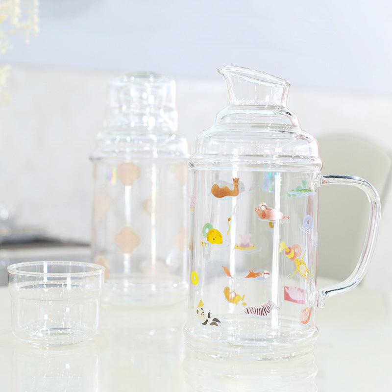 Damen Glas Krug mit bezaubernden Tiermotiven Brehn