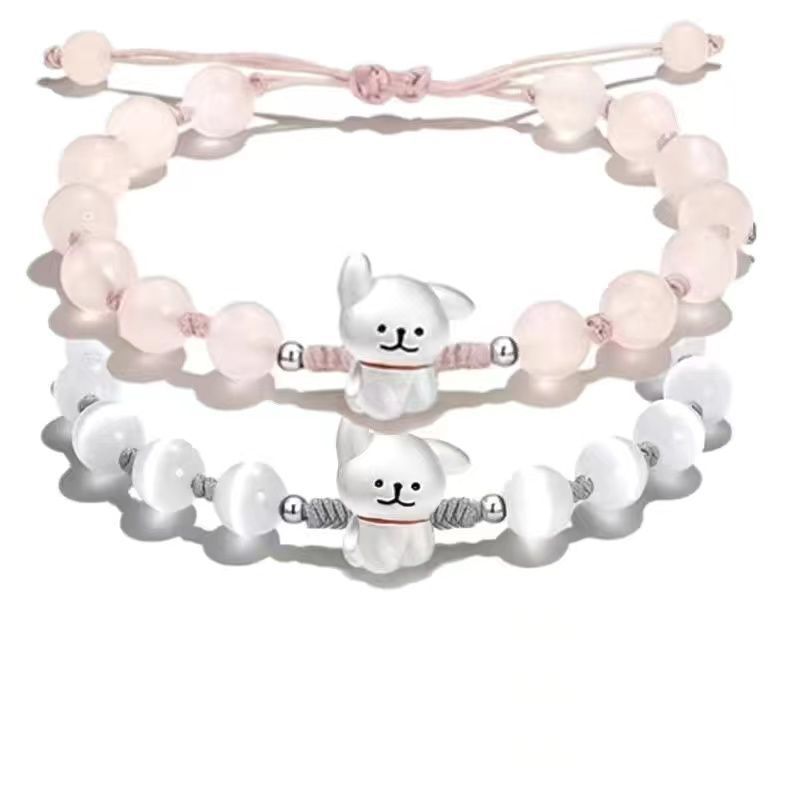Verstellbares süßes Hund Charm Armband Brehn