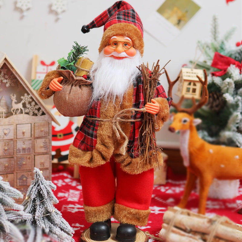 Nostalgische Weihnachtsmann Dekoration Brehn