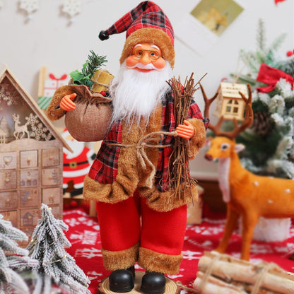 Nostalgische Weihnachtsmann Dekoration Brehn