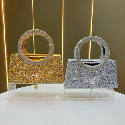 Funkelnde Statement Abendhandtasche